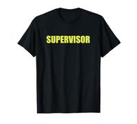 SUPERVISOR giallo per eventi, equipaggi e sicurezza Maglietta