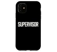SUPERVISOR Text Design per l'identificazione della leadership Custodia per iPhone 11