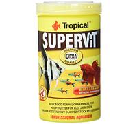SUPERVIT 500ml / 100g - Mangime di Base per Tutti i Pesci d'acquario, sotto Forma di Scaglie