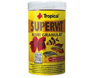 SUPERVIT Mini GRANULAT 250ml / 162,5g - Mangime Base per Piccoli Pesci d'acquario e crostacei