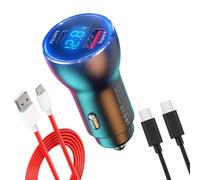 SuperVooc - Caricabatterie da auto da 100 W 80 W, 65 W, per OnePlus 12 12R 11 10 Pro 9 10T 8T 8 7T 7 Open One Plus Nord CE 3 4 Lite N20 N100 N300, caricabatterie rapido da 25 W per Samsung iPhone,