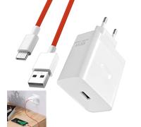 SuperVOOC - Caricatore USB da 100 W, con cavo di ricarica USB C, 1 m, alimentatore di rete per OnePlus Nord 4 Nord CE4 5G 2T 13 12 12R 11R 10T Ace 3 2 Pad Pro