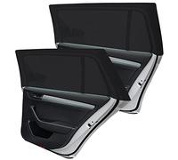 SUPERWALK Tendine Parasole Auto Bambini,2 Pezzi Oscuranti Misura Universale Senza Ventose Esterne Protezione Neonati da Raggi UV Autoaderente Automatica Kit Finestrini Posteriori (L)