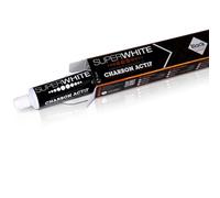 SUPERWHITE - Dentifricio Original Sbiancante e Anti Placca - Gusto Mentolato - Confezione da 12 Dentifrici 75 ml (1, Menta Black Edition)