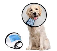 Supet Cono per cani regolabile cono per animali domestici collare di recupero comodo collare a cono per cani e gatti dopo l'intervento chirurgico anti-morso per la guarigione delle ferite sicurezza
