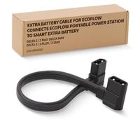 SUPGOO Cavo batteria extra per EcoFlow Delta 2 & Delta 3 Plus batteria | Collega batteria supplementare alla centrale elettrica; XT150 intrecciato da 20 pollici; non compatibile con Delta Pro/Pro 3