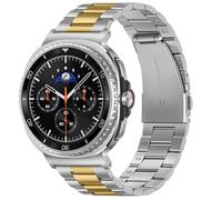 Suphart Compatibile con Cinturino Samsung Galaxy Watch 8 44mm 40mm/Galaxy Watch 8 Classic 46 mm, No Gap Cinturini Metallo, Argento-Oro