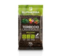 Supherba Terriccio Universale 70L - Pronto all'uso per piante verdi e fiori