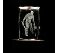 SUPIA ART FACTORY Dead by Daylight - Statuetta in cristallo 3D Killer Hillbilly RGBW con 16 LED colorati e statuetta in cristallo inciso al laser. Dead by Daylight Merch, Goods, DBD Figure