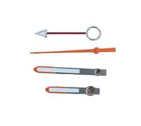 Supkancl Accessori for orologi con lancette arancioni, lancette con luce notturna verde a 4 pin adatte ai movimenti NH34/35/36(Red second hand)