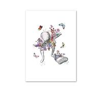 Supkan natomico dell'orecchio Interno Audiologia Coclea Wall Art Canvas Painting Nordic Poster e Stampe Immagini a Parete for la Decorazione della Clinica Medica(G,13X18cm No Framed)