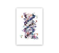 Supkan na Umano e RNA Stampa su Tela Scienza Poster Biologia Arte della Parete Immagine Codice genetico Chimica Pittura Regali for Insegnanti Dormitorio Decor(2,A4 21x30 cm No Frame)