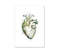 Supkancl Organo Anatomia Cuore Polmone Muscolo Scheletro della Colonna Vertebrale Nordic Poster E Stampe di Arte Parete della Tela Canapa Pittura Immagini A for La Clinica Decor(C,60X80 cm Unframed)