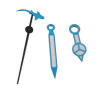 Supkancl Parti di ricambio for lancette dell'orologio luminose verdi, blu cielo e viola, adatte for movimento NH34 GMT NH34A NH35, accessori for orologi da sub da uomo(BlueB-NH35)