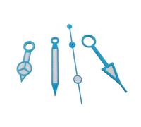 Supkancl Parti di ricambio for lancette dell'orologio luminose verdi, blu cielo e viola, adatte for movimento NH34 GMT NH34A NH35, accessori for orologi da sub da uomo(BlueB-NH34)