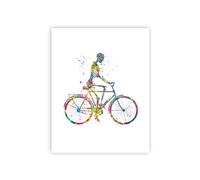 Supkancl Poster di Anatomia Umana Silhouette Scheletro in Movimento Stampe d'Arte Ossa scheletriche Arte Medica Arredamento for Il Fitness Pittura su Tela Regalo Medico(PC2921,A5 15x21 cm No Frame)