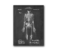 Supkancl Testa Umana Vintage e Anatomia cerebrale Stampe su Tela Poster Neuroscienze Anatomia Pittura Medici Ufficio Wall Art Decor(12,A3 30x42 cm No Frame)