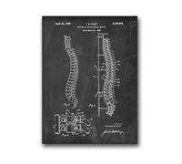 Supkancl Testa Umana Vintage e Anatomia cerebrale Stampe su Tela Poster Neuroscienze Anatomia Pittura Medici Ufficio Wall Art Decor(13,A3 30x42 cm No Frame)