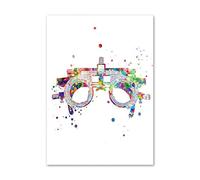 Supkancl Visione Optometrista Occhio Anatomia Medico Ottico Wall Art Canvas Painting Nordic Poster E Stampe Immagini a Parete for Clinic Decor(E,15X20cm No Framed)