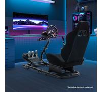 Supllueer Cockpit Per Simulazione Di Corse Con Sedile Nero Compatibile Con G923