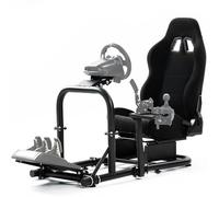 Supllueer Racing Simulator - Supporto per cabina di pilotaggio, con sedile da corsa Logitech G25 G27 G29 G920 G923 Thrustmaster T300 T150 Fanatec, supporto volante senza pedali