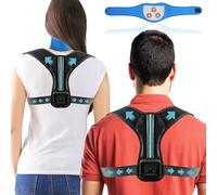 SUPLYMAR Correttore Posturale Schiena Regolabile con Collare Cervicale per Terapia Calore. Correttore Posturale Spalle Schiena Traspirante in Neoprene, Allevia il Mal di Schiena (XL)