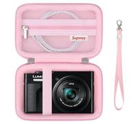 Supmay Cassa della fotocamera per Panasonic LUMIX DC-TZ99E-K Fotocamera da viaggio compatta con zoom/LX10 ZS200D ZS200 ZS80D ZS80 ZS100 ZS70 ZS60 Fotocamera, Rosa
