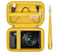 Supmay Cassa della fotocamera per Panasonic LUMIX DC-TZ99E-K Fotocamera da viaggio compatta con zoom/LX10 ZS200D ZS200 ZS80D ZS80 ZS100 ZS70 ZS60 Fotocamera, Giallo