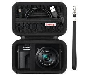 Supmay Cassa della fotocamera per Panasonic LUMIX DC-TZ99E-K Fotocamera da viaggio compatta con zoom/LX10 ZS200D ZS200 ZS80D ZS80 ZS100 ZS70 ZS60 Fotocamera, Nero