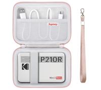 Supmay Cassa di trasporto per KODAK Mini 2 Retro Stampante Foto, Oro rosa | Supporto da viaggio per stampante fotografica portatile con tasca in rete per cavo USB e altri accessori
