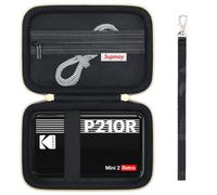 Supmay Cassa di trasporto per KODAK Mini 2 Retro Stampante Foto,Stella nera | Supporto da viaggio per stampante fotografica portatile con tasca in rete per cavo USB e altri accessori