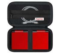 Supmay Custodia da trasporto compatibile con console di gioco portatile retrò R36 Max, borsa da viaggio con tasca in rete per cavo di ricarica, scheda TF, manuale, nero