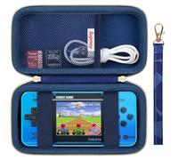 Supmay Custodia da trasporto compatibile con WELLST·G Gioco portatile per bambini - Precaricato 220 videogiochi retrò, supporto portatile da viaggio con tasca in rete per cavo USB, blu