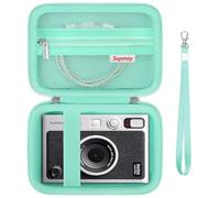 Supmay custodia di trasporto dura per Fujifilm Mini EVO fotocamera istantanea, Mini stampante custodia di viaggio con tasca in rete può memorizzare cavi USB, film, Verde