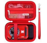 Supmay custodia protettiva dura per KODAK Pixpro WPZ2 - Fotocamera Digitale Compatta 16M Pixel, custodia di viaggio con tasca mesh adatta cavo USB, scheda SD, batteria, Rosso