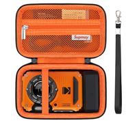Supmay custodia protettiva dura per KODAK Pixpro WPZ2 - Fotocamera Digitale Compatta 16M Pixel, custodia di viaggio con tasca mesh adatta cavo USB, scheda SD, batteria, Arancione
