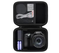 Supmay Custodia rigida per etichettatrice NIIMBOT B1, porta etichette termiche da viaggio per nastro adesivo, cavo di ricarica, manuale utente, nero