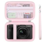 Supmay Custodia rigida per fotocamera digitale Canon PowerShot V1, borsa da viaggio, Rosa gelatina, Custodia rigida