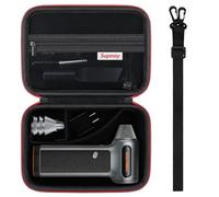 Supmay Custodia rigida per spolverino ad aria compressa WOLFBOX MF200/MF100/MF50, senza fili, compatibile con MF200/100/50, con tasca in rete con cerniera per riporre ugelli, spazzole, nero