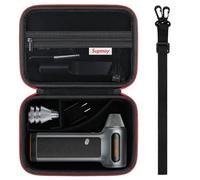 Supmay Custodia rigida per spolverino ad aria compressa WOLFBOX MF200/MF100/MF50, senza fili, compatibile con MF200/100/50, con tasca in rete con cerniera per riporre ugelli, spazzole, nero