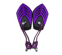 Supmico viola universale alluminio moto retrovisore manubrio specchio laterale scheletro cranio scooter bicicletta motocicletta