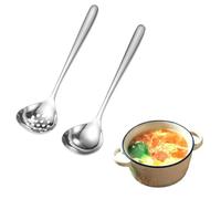 SUpoetry 2 Pezzi Mestoli Cucina, Imbuto Per Mestoli Di Zuppa, Cucchiaini Da Zuppa In Acciaio Inox, Perfetto Per La Cucina e Per i Pasti