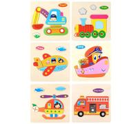 SUpoetry 6 Pezzi Puzzle In Legno Per Bambini, Puzzle Legno Bambini 2 Anni, Efficace Nell'Aiutare i Bambini a Sviluppare Abilità Manuali e Intelligenza