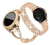 SUPOIX Compatibile con Samsung Galaxy Watch 8 40 mm 44 mm/Galaxy Watch 8 Classic 46 mm, confezione da 2 pezzi da 20 mm, gioielli da donna da indossare tutti i giorni (oro rosa)