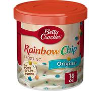 SUPOOBE Betty Crocker Rich & Creamy Frosting, Rainbow Chip, 16 oz