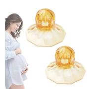 Supple Cups - Silicone 3x3x4.2cm Nipple Suction Device | Inverted Nipple Corrector, Nipples Sucker Breast Tool | Portable Nipples Suction Cups For Nursing Moms, Lactation Care And Comfort