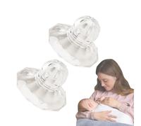 Supple Cups - Silicone 3x3x4.2cm Nipple Suction Device | Inverted Nipple Corrector, Nipples Sucker Breast Tool | Portable Nipples Suction Cups For Nursing Moms, Lactation Care And Comfort