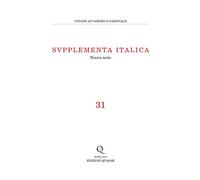 Supplementa Italica. Nuova serie (2019) (Vol. 31)