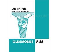 Supplemento Manuale Di Riparazione Turbo Oldsmobile Jetfire F85 1962