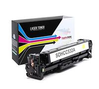 SuppliesOutlet Cartuccia toner compatibile di ricambio per HP 304A (CC532A) (Giallo, confezione da 1)
